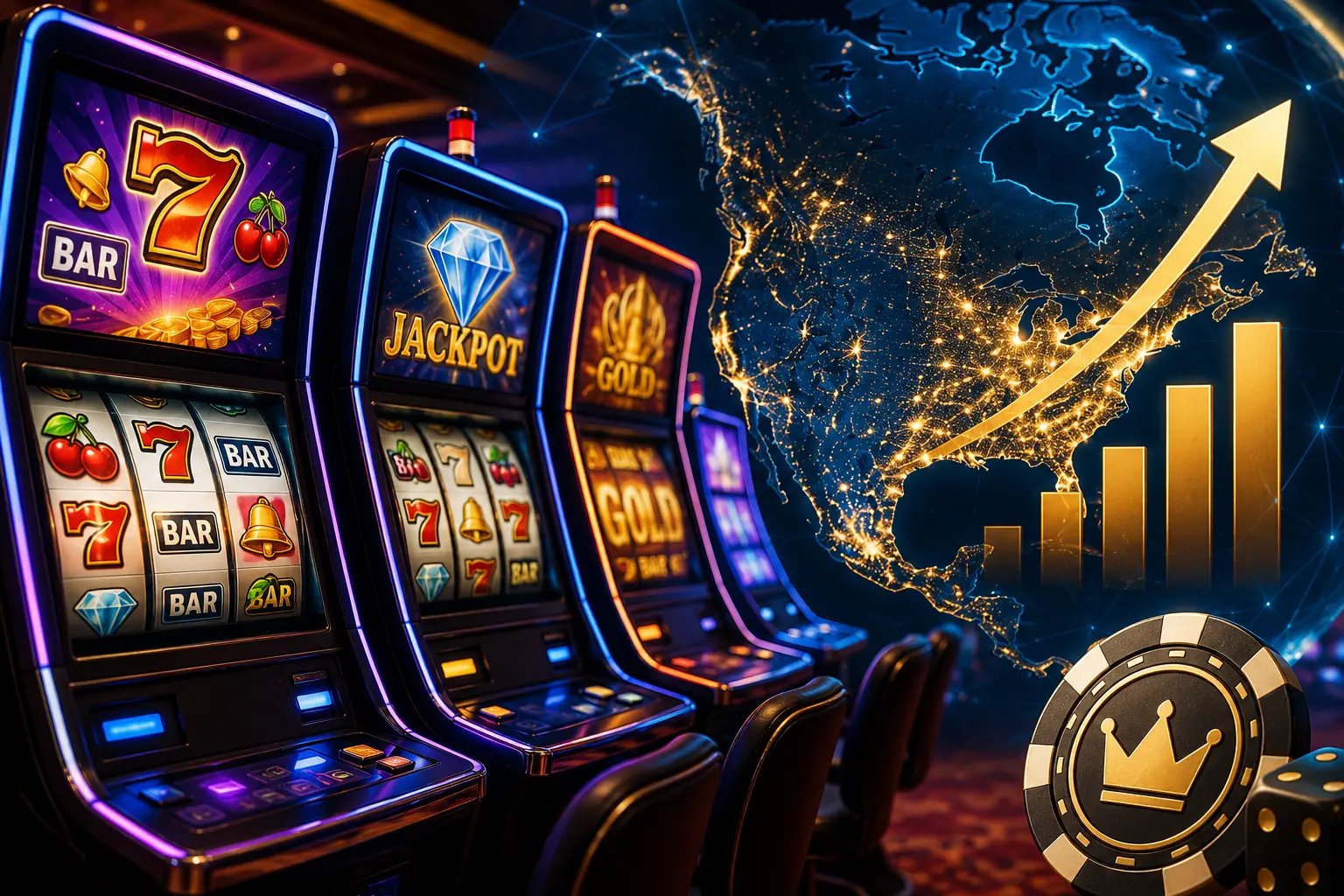 Slot Machines Surge in North America