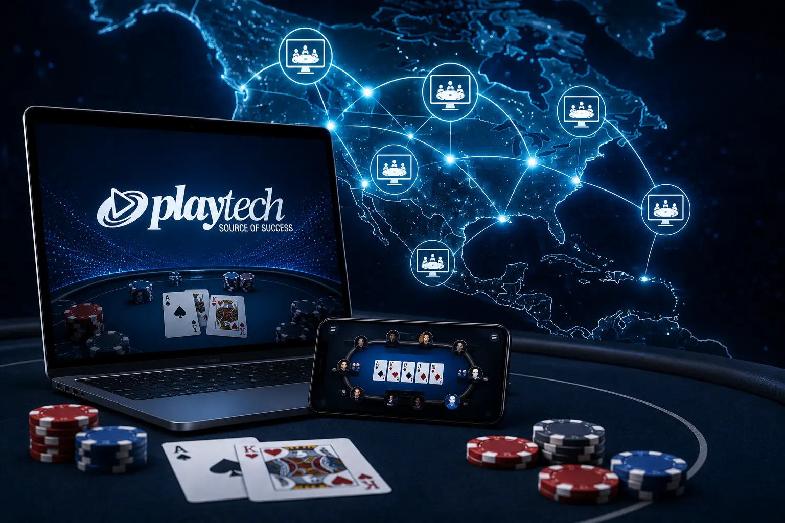 Playtech Launches Online Poker Network in North America